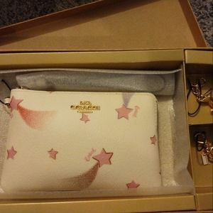 Coach Shooting Star Wristlet w/ Charms